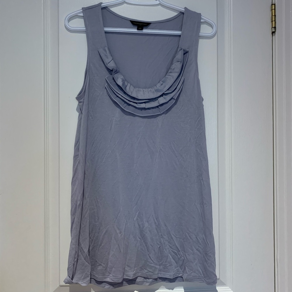 Banana Republic blue-grey sleeveless blouse